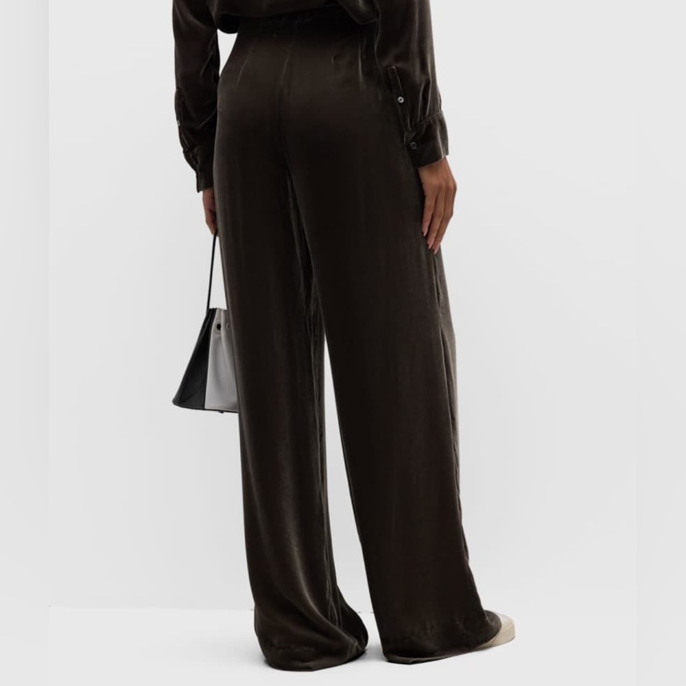 ATM | High-Rise Velvet Wide-Leg Pant - Picture 2 of 5